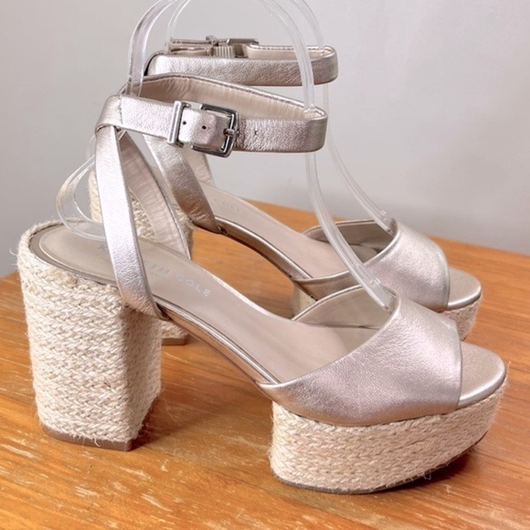 Kenneth Cole Phoenix Leather Platform Sandals - Picture 4 of 14